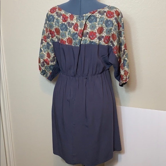 a’reve Dress Blue with Flower Print - Picture 4 of 7